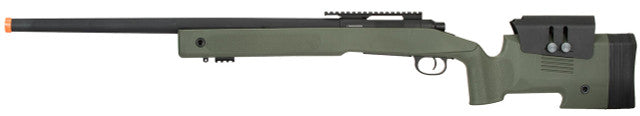 Lancer Tactical M40A3 Bolt Action Airsoft Sniper Rifle, OD Green