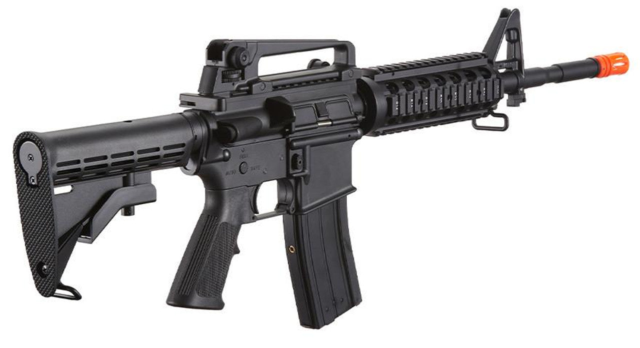 Lancer Tactical M4A1 RIS Full Metal GBB Airsoft Rifle, Black
