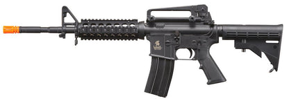 Lancer Tactical M4A1 RIS Full Metal GBB Airsoft Rifle, Black