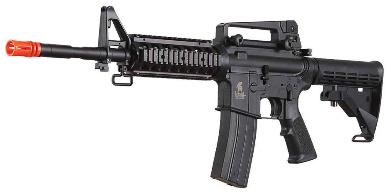Lancer Tactical M4A1 RIS Full Metal GBB Airsoft Rifle, Black