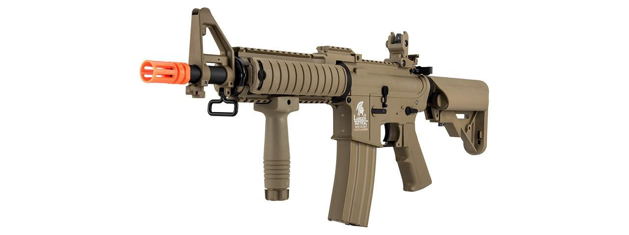 Lancer Tactical MK18 Nylon Polymer MOD0 Gen 2 Low FPS Version Airsoft Rifle, Tan
