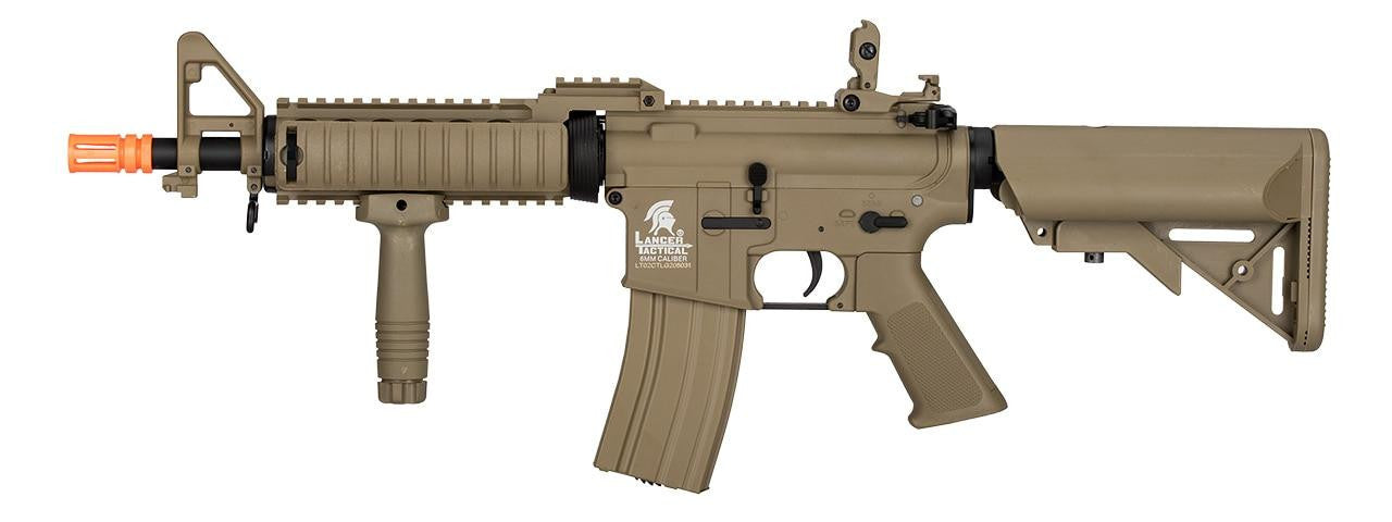 Lancer Tactical MK18 Nylon Polymer MOD0 Gen 2 Low FPS Version Airsoft Rifle, Tan