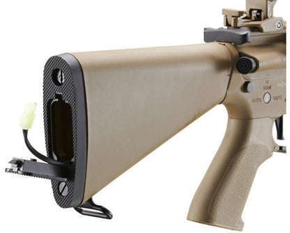 Lancer Tactical Proline 7" KeyMod Airsoft AEG Rifle w/ Stubby Stock, Tan