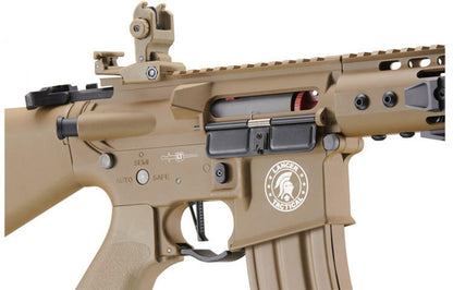 Lancer Tactical Proline 7" KeyMod Airsoft AEG Rifle w/ Stubby Stock, Tan