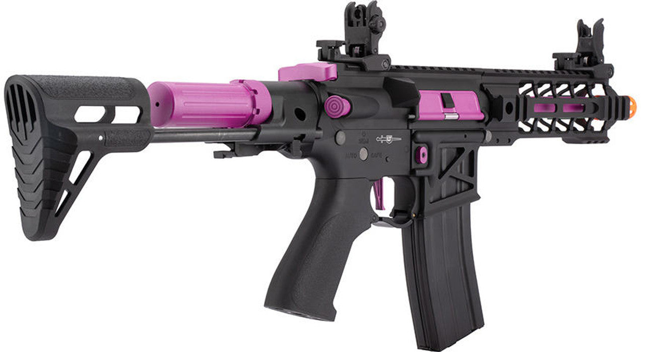 Lancer Tactical ProLine Battle Hawk High FPS Airsoft AEG Rifle, Black/Purple