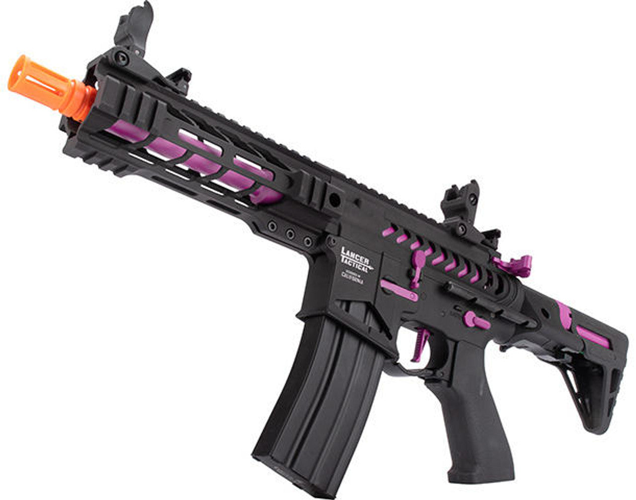 Lancer Tactical ProLine Battle Hawk High FPS Airsoft AEG Rifle, Black/Purple