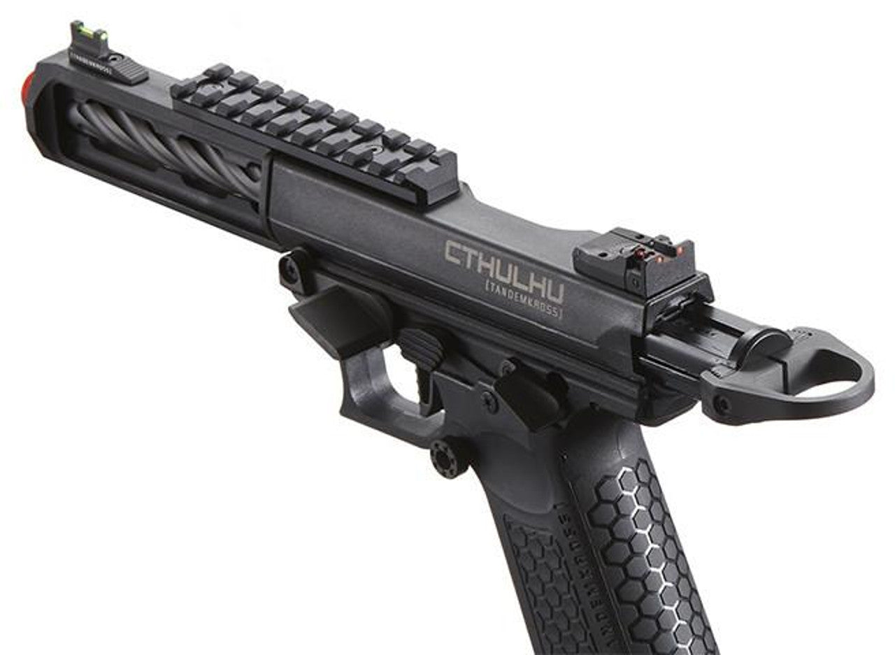 Lancer Tactical x Tandemkross CTHULHU Gas Blow Back Airsoft Pistol, Black