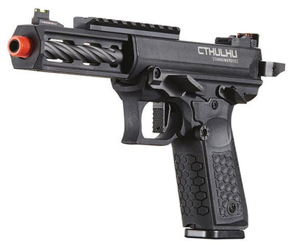 Lancer Tactical x Tandemkross CTHULHU Gas Blow Back Airsoft Pistol, Black