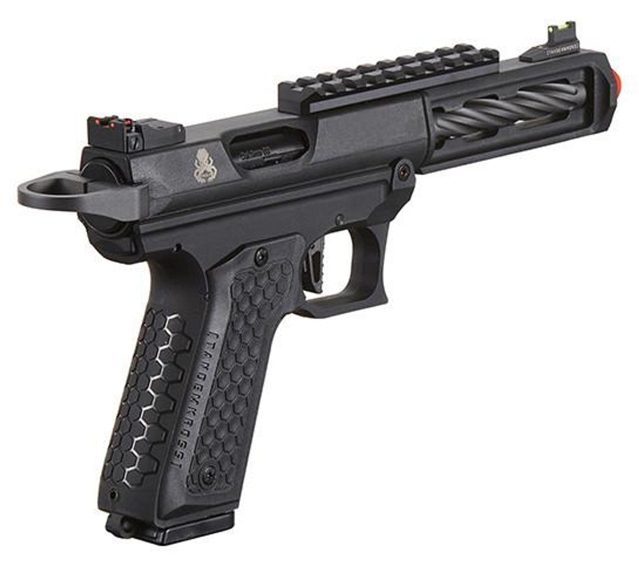 Lancer Tactical x Tandemkross CTHULHU Gas Blow Back Airsoft Pistol, Black