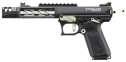 Lancer Tactical x Tandemkross CTHULHU Gas Blow Back Airsoft Pistol, Black/Silver