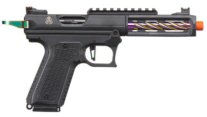 Lancer Tactical x Tandemkross CTHULHU Gas Blow Back Airsoft Pistol, Black/Titanium