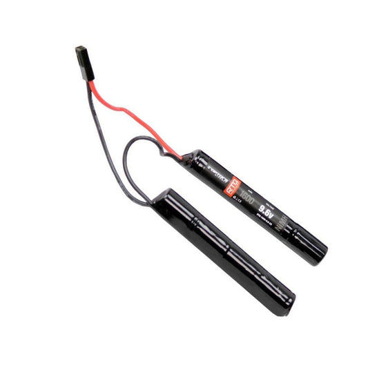 Raptors Airsoft RTQ NiMH Crane Stock 1600mah 9.6v Nunchuck Battery