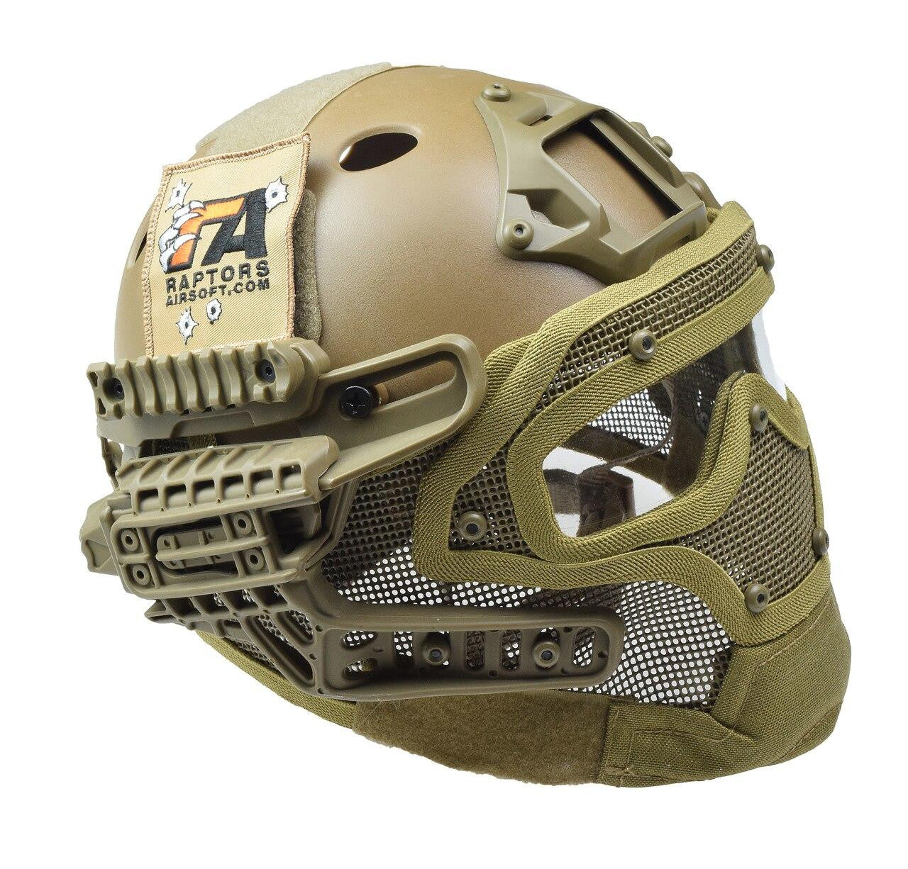 RTQ G4 System PJ Helmet & Full Mask, FDE/Tan