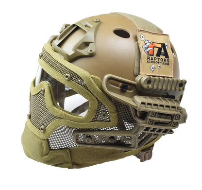 RTQ G4 System PJ Helmet & Full Mask, FDE/Tan