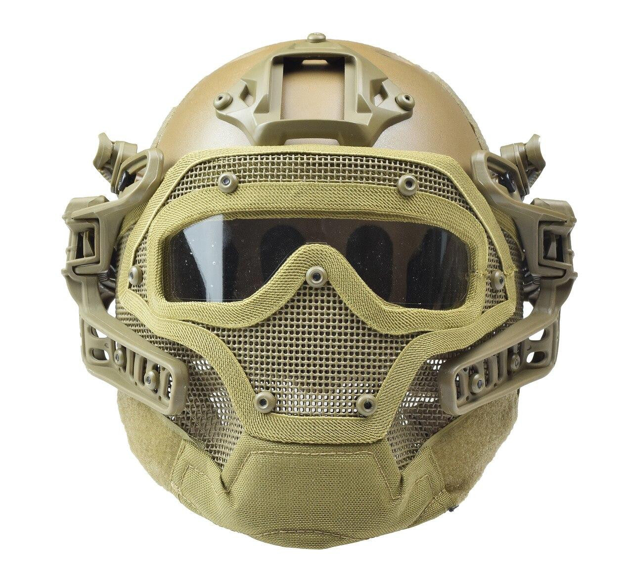 RTQ G4 System PJ Helmet & Full Mask, FDE/Tan