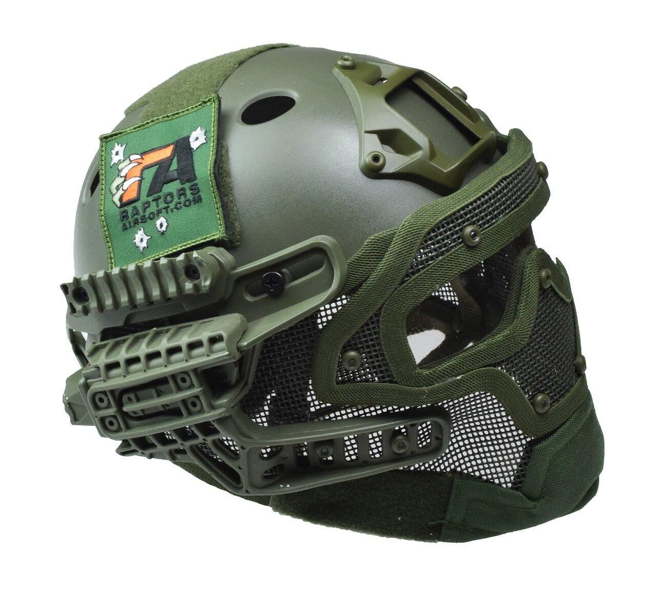 RTQ G4 System PJ Helmet & Full Mask, OD Green