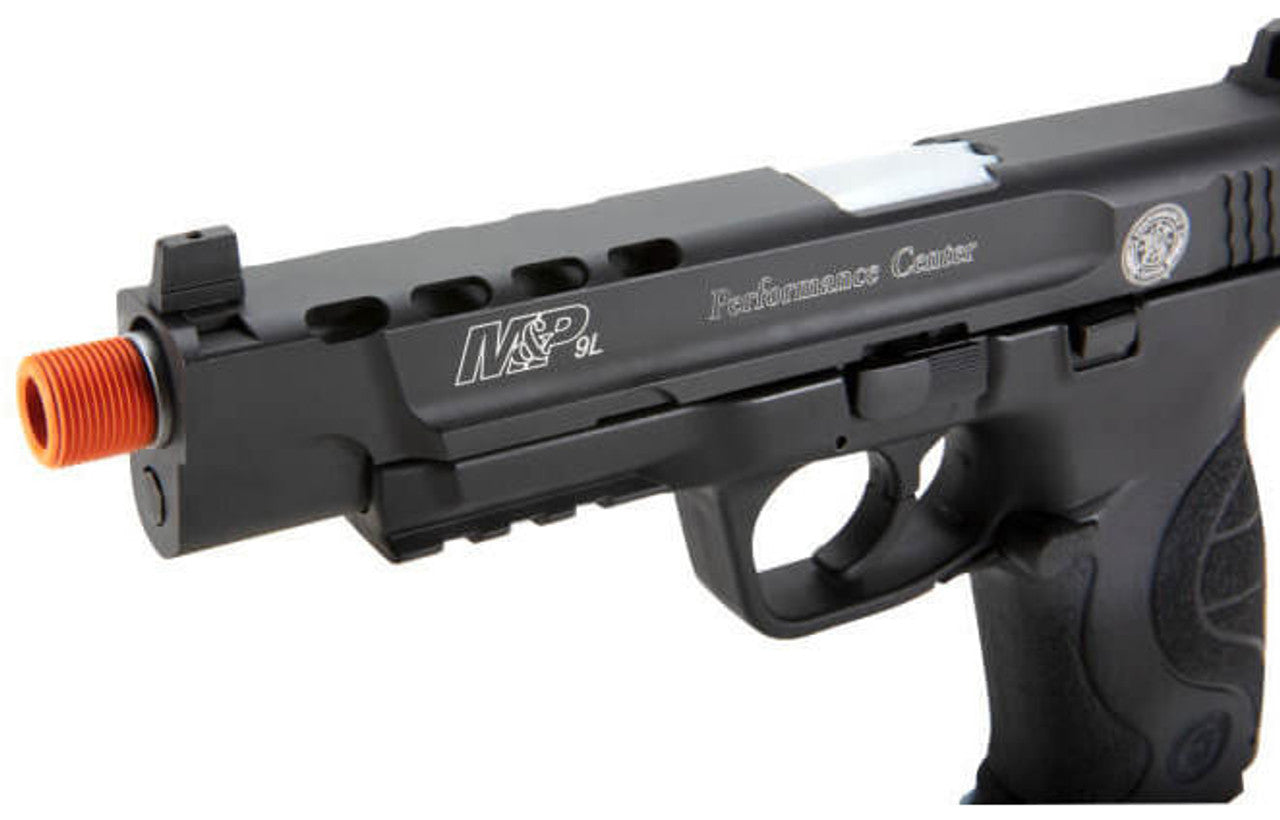 S&W M&P9L Performance Center CO2 Blowback Airsoft Pistol, Black