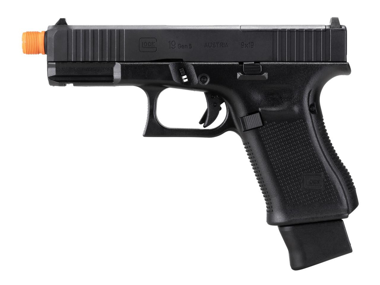Glock G19 Gen5 MOS CO2 GBB Airsoft Pistol w/ Plates, Black
