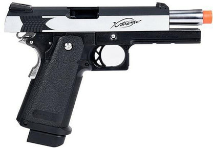 Tokyo Marui Hi-Capa XTreme .45 Style Full Auto Gas Blowback Airsoft Pistol, Black