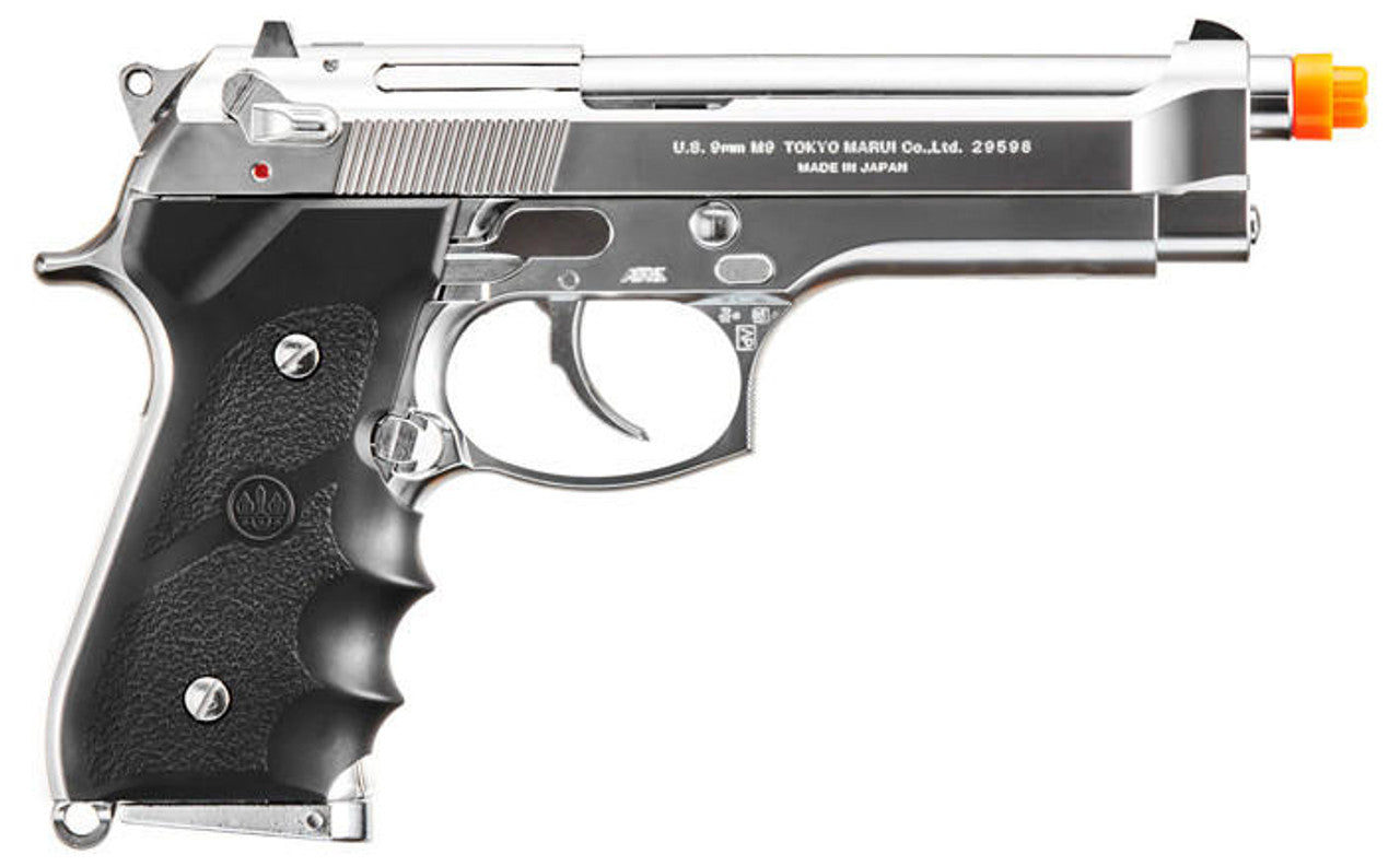 Tokyo Marui M92F Chrome Stainless Finishing Airsoft Gas Blowback Pistol, Chrome