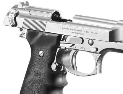 Tokyo Marui M92F Chrome Stainless Finishing Airsoft Gas Blowback Pistol, Chrome