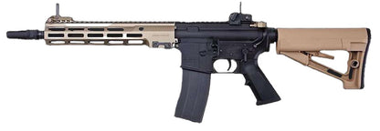 Tokyo Marui URGI MK16 MWS 11.5" SOPMOD Block 3 GBB Airsoft Rifle, Tan/Black
