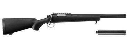Tokyo Marui VSR-10 G-Spec Bolt Action Airsoft Sniper Rifle w/ Mock Suppressor, Black