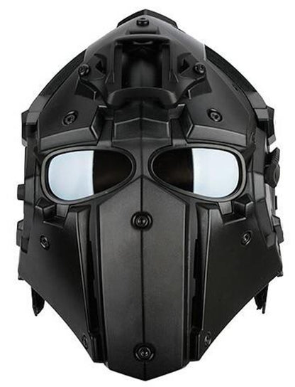WoSport Tactical Helmet w/ NVG Shroud & Transfer Base, Black